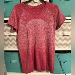 Lululemon Swiftly Tech BNWOT Gradient Block pomegranate/pink peony